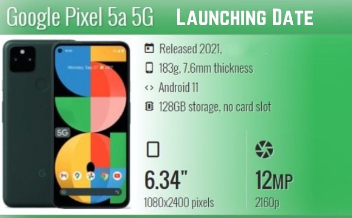 Pixel 5a India Launch Date