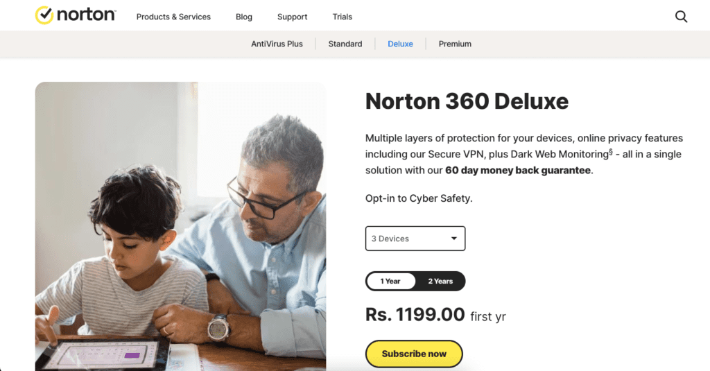 Norton 360 deluxe antivirus 